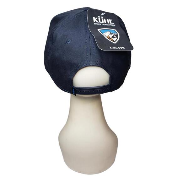 Kuhl Men's OS Navy Flatbill Embroidered Kuhl Truck Snap Back Hat - Picture 3 of 6